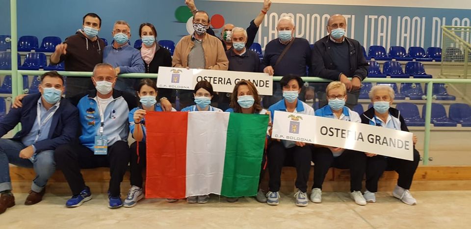 La Bocciofila Polisportiva femminile di Osteria Grande è campione d’Italia